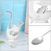 Swan Base Holder Metal Swan Coffee Spoon Set Coffee Spoon Set Fruit Spoon Metal Coffee Spoon Set