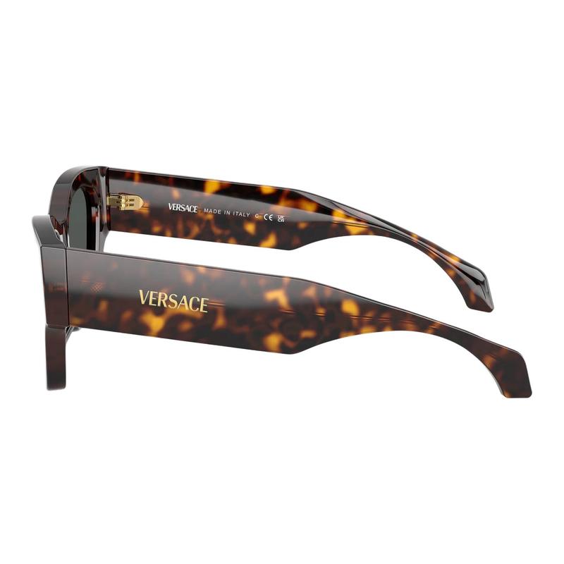 Versace Daily Heritage Acetate Square Sunglasses Women's Dark 31036693 VE4492U 108/87-Dark Havana 53mm