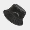 Retro Waterwashed Fisher Hat With Wide Brim For Hiking And Fishing Enthusiasts