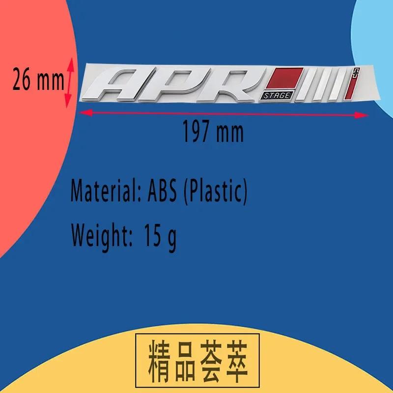 3D APR Stage /// III + Car Hood Fender Trunk Rear Bonnet Emblem Badge Sticker