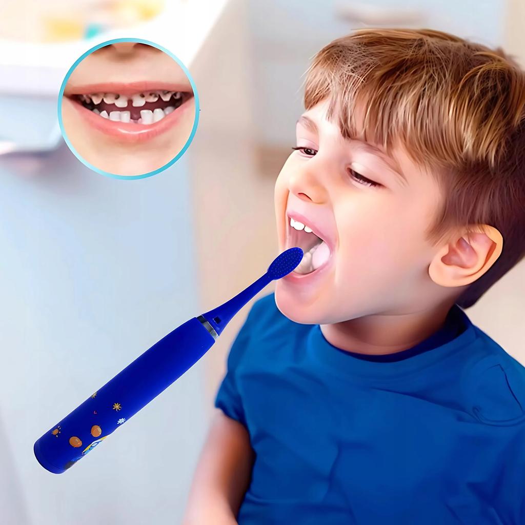 Sonic Toothbrush for Children, Electric, 4 Heads, Waterproof