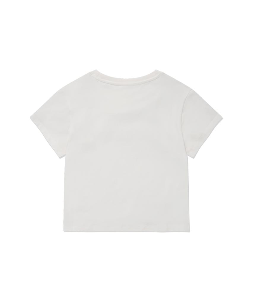 COVERNAT WOMAN Baby Fit Cooper Logo T-Shirt White