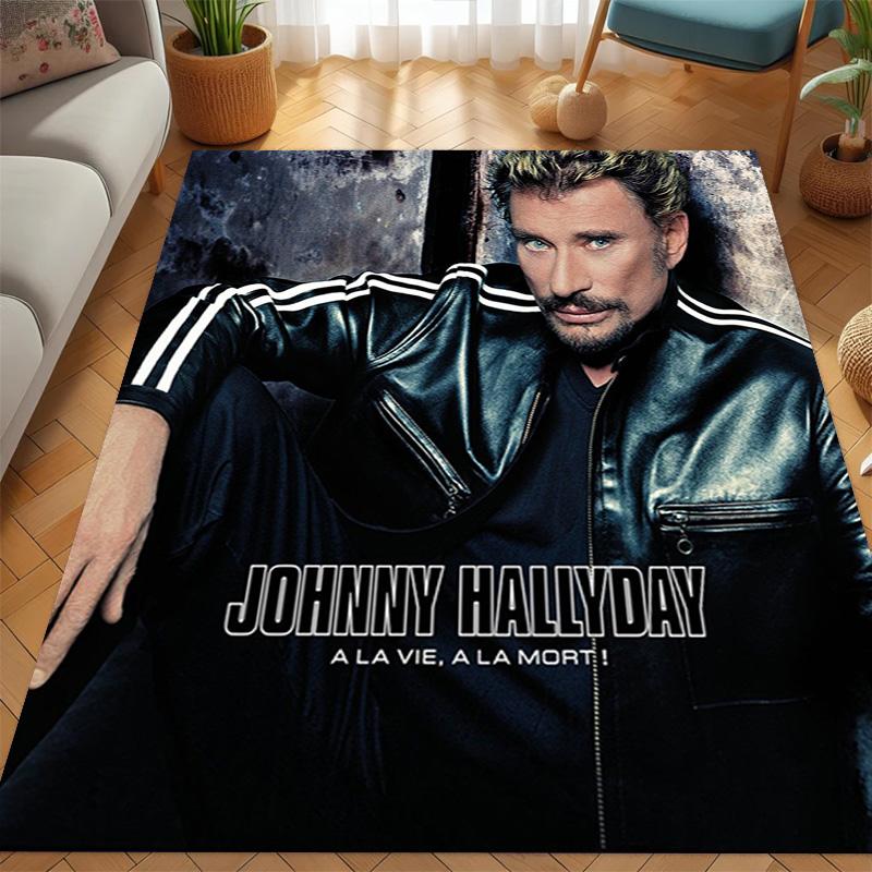 Johnny Hallyday: Life Death carpet Suitable for all seasons floor mats Dormitory decoration Protective pad Fashion