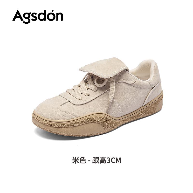 Augusteng platform German training shoes women's 2025 new summer fashion retro soft-soled sports Forrest Gump shoes casual shoes