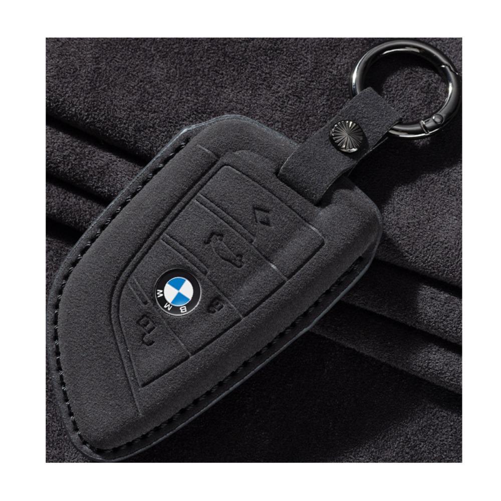 Copri Chiave in Pelle per BMW Serie 5 Serie 3 320li 530 X1X2X3X4X5X6X7 con Fibbia Protezione Bordo Coltello