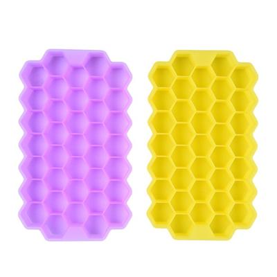 Silicone Ice Tray Ice Box With Lid Homemade Ice - Creative Can Be Superimposed Multi- Ice Press The Ice Tray