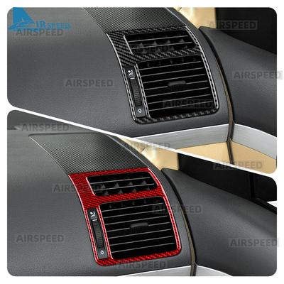 For Volkswagen Touran MK2 1T2 2010 2011 2012 2013 2014 2015 Real Soft Carbon Fiber Sticker Car Air Outlet Side of Center Console