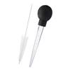 BBQ Meat Syringe Marinade Injector Turkey Chicken Syringe Sauce Tools Kitchen With Steel Needles Injection Brush W8C7