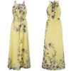 Elegant Plus Size Womens Floral Sleeveless Belted Maxi Long Dress For Summer Parties