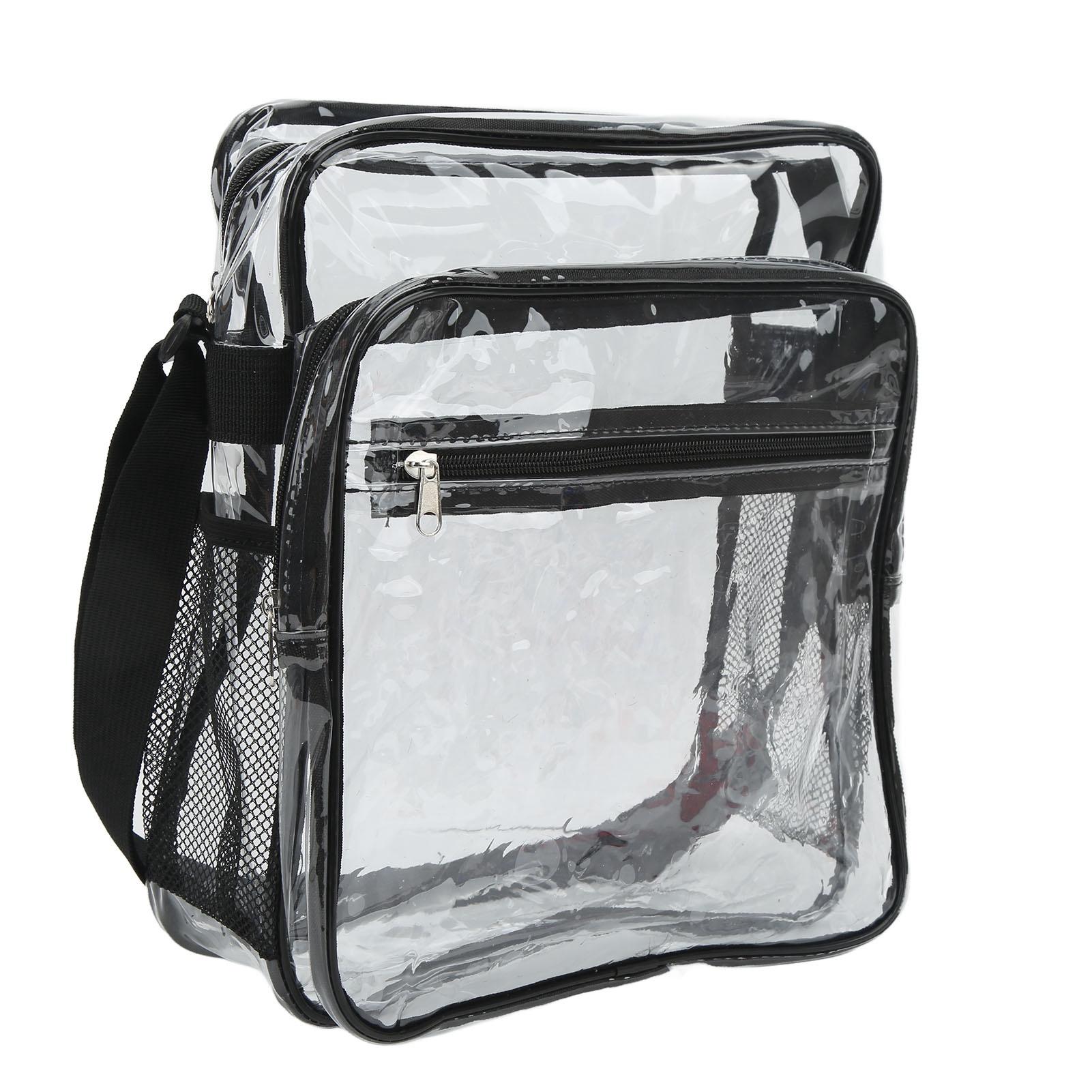 

Прозрачная сумка-мессенджер из ПВХ, водонепроницаемая, с видимой молнией, кроссбоди, тоут, на плечо для путешествий