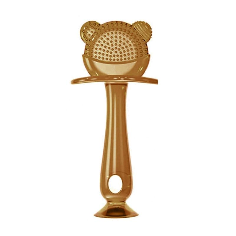 

Food Grade Silicone Baby Teether Soothing Teether Early Educational Sensory Toys for Infant Bear Teething Stick Teether
