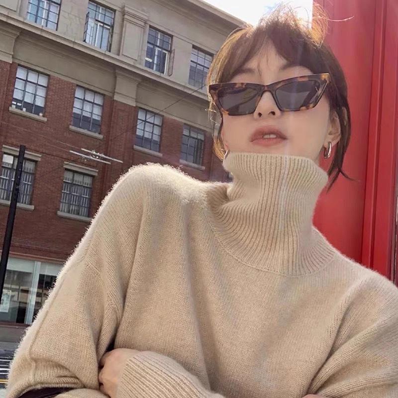 New Cat Eye Sunglasses Women Vintage Luxury UV400 Protection Fashionable Female Eyewear Trendy Shades