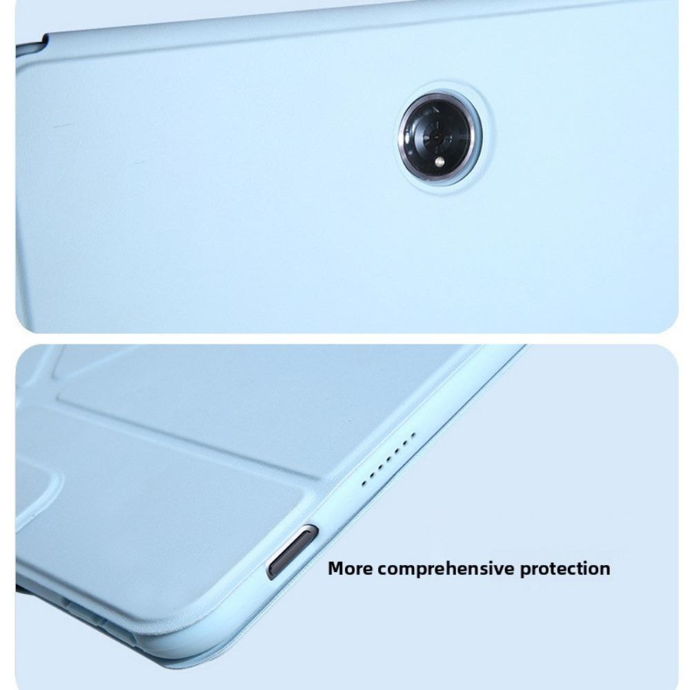 Magnetic Leather Case for OPPO Pad 4 Pro 11.61 Inch 360 Rotatable Y Stand Cover with Ring Holder