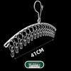 Multifunctional Stainless Steel Drying Rack with Sock Clips and Clothes Pegs