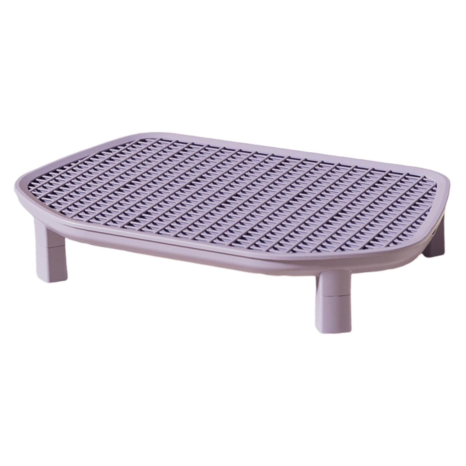 

Cat Litter Box Step Easy to Clean, Premium, Durability, Kitten Litter Box Footboard, Cat Litter Trapping Mat Litter Trapper фіолетовий