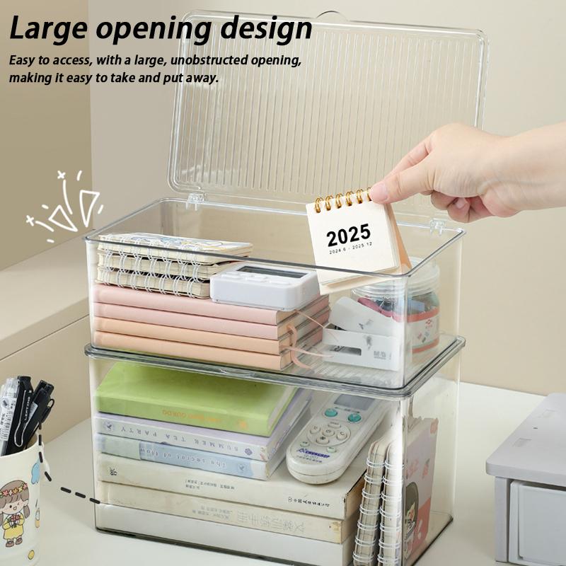 Buch Akten Aufbewahrungsbox Schreibtisch Mehrzweck Transparente Aufbewahrungsbox Kosmetik Organizer Box