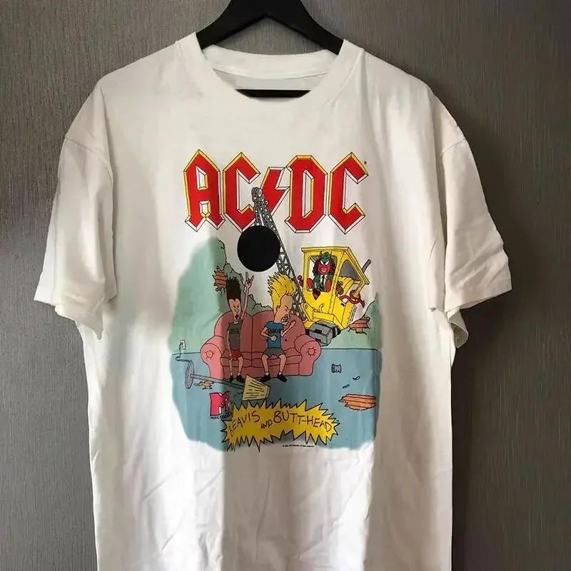 2025 Neu Ac 1975 Schwarz Herren Damen T-Shirt Heißer Verkauf Sommer Kurze Ärmel Hip Hop Streetwear Dc T-Shirt Hipster Korea Stil T-Shirts