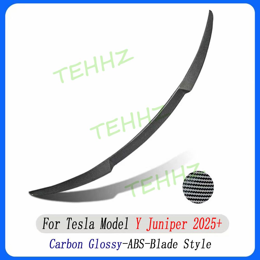 Spoiler ModelY 2025 Rear Trunk Wing ModelY Aileron NEW Y Blade Becquet For Tesla Model Y Juniper Accessories Auto Exterior Parts