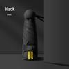 50% Off Black Capsule Pocket Umbrella - Six-Bone Folding for Sun and Rain