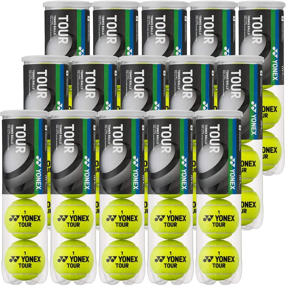 YONEX Tour Tennis Balls TB-TUR4 Pack of 4 Durable High-Performance Sports Equipment