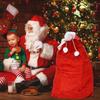 Large Red Santa Gift Bags With Drawstring For Holiday Party Favors Decor Bag Christmas Eve Presents Storage Pouches
