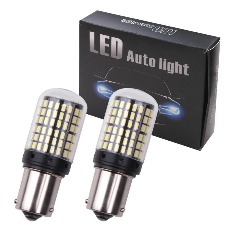 RXZ 1pc CanBus p21w py21w T20 LED W21W W21/5W 7440 T443 led S25 1156 BA15S BAU15S Bulbs 3014 144smd car Turn Signal Lights