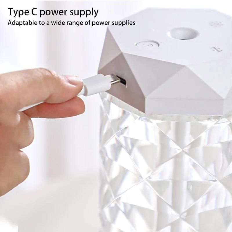 1000ML USB Air Humidifier Aroma Diffuser Essential Oil Mist Maker with RGB Light Air Purifier for Car Home Bedroom Office