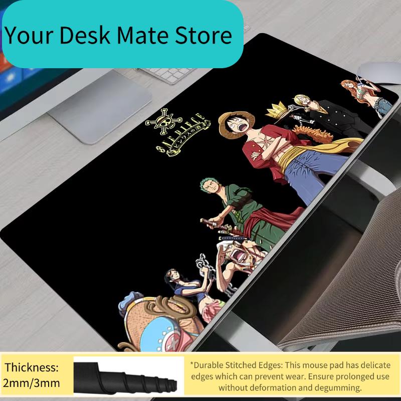 Mouse Pad Notbook Gaming Accessories Large Keyboard NonSlip Rubber Computer Carpet Anime One Piece Desk Mat PC Gamer MousePad