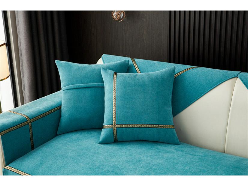 Vier Jahreszeiten Chenille Weizenähre Rutschfester Sofakissenbezug