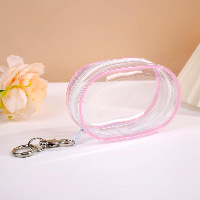 1Pc PVC Transparent Storage Bag Cute Jewelry Wallet Doll Display Out Bag Thickened Keychain Storage Box