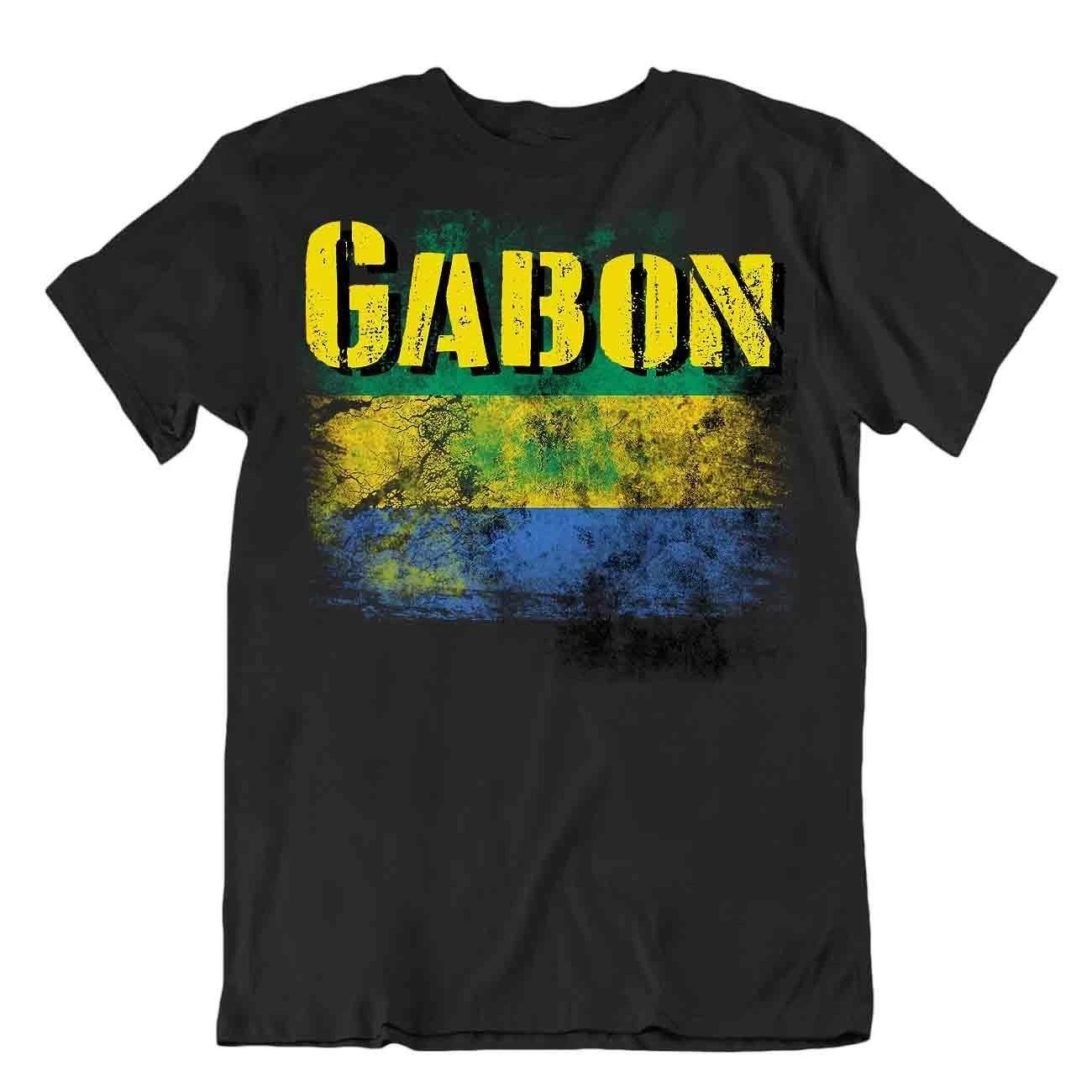 Gabon flag Tshirt T-shirt Tee top city map cultural political regional tricot S
