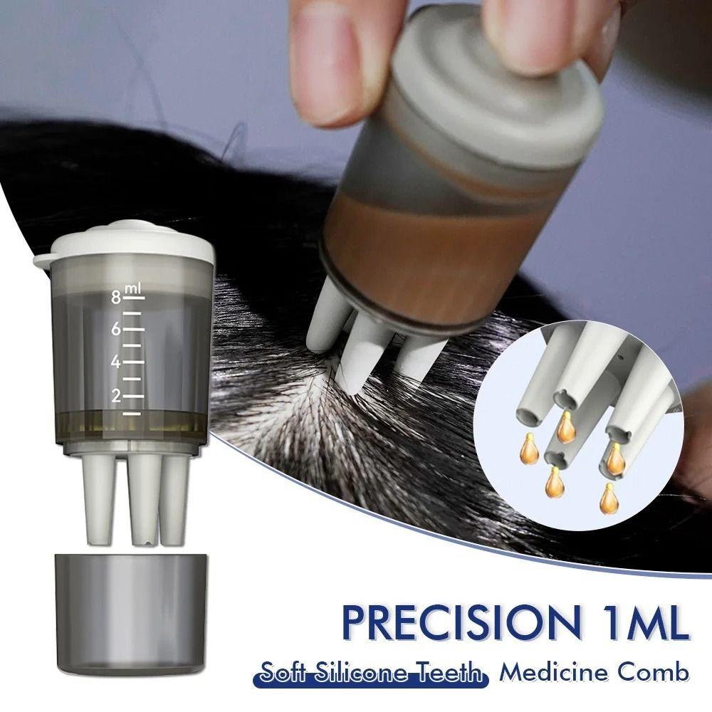 

8 мл аппликатор для кожи головы, жидкая расческа, эфирное масло, сыворотка для роста волос, масло, нанесение