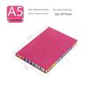 A5 Soft Cover Rainbow Edge Cute Leather Notebook - Custom Simple Color Edge Thickened Diary