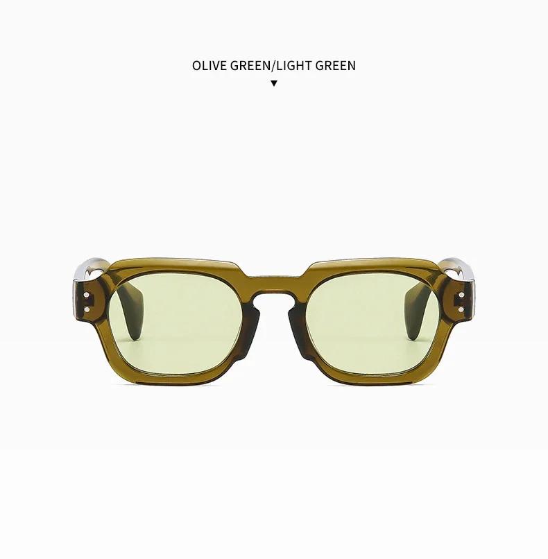 Nye Vintage Firkantede Solbriller Menn Kvinner Merke Designer Solbriller Mann Kvinne Mote Kjørebriller Speil