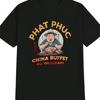 Black Polyester Men'S Casual Crew Neck T Shirt Funny Phat Phuc