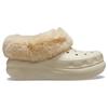 Crocs Warm Plush Shock Absorbing Non-Slip Durable Breathable Warm Low-Top Casual Shoes Unisex Casual Shoes White 208446-2Y2