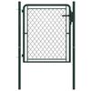VidaXL Steel Gate 100 X 75 Cm Green