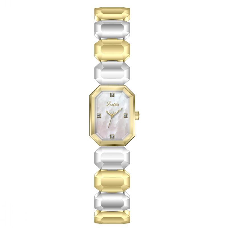 Fashion Ladies Watch Square Dial Watch Femininity Metal Strap Personalized Watch