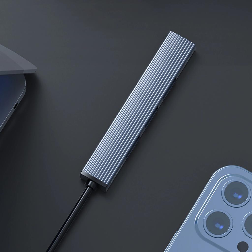 Hub Usb-A Orico Ah-A13 Stacja Dokująca 1X Usb-A 3.0 + 3X Usb-A 2.0 - Szary