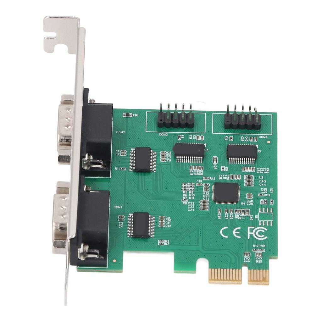 PCIE 1X To 4 Port R232 Serial Expansion Card for AX99100 Main Control Chip DB25 To DB9 R232