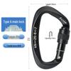 Cross-Border Multifunctional D-Shaped Aluminum Mountaineering Safety Buckle