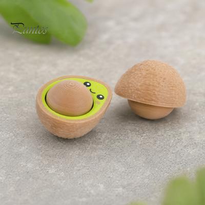 Soft Stress Ball Decompression Toy, 3D Printed Avocado Relief Toy with Press-Rebound Design, Portable Palm-Sized Desktop Ornament Healing Fidget