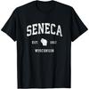 Seneca Wisconsin WI Vintage Athletic Sports Design T-Shirt