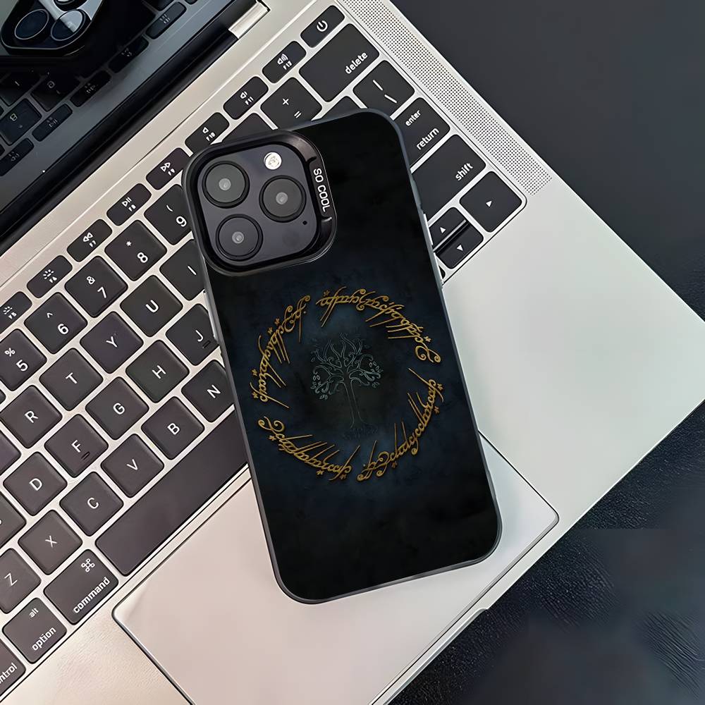 The Lord of the R-Rings Phone Case For iPhone 17,16,15,14,13,12,11,Pro,XS,Max,Plus,Mini,SE Black Candy Matte Shockproof Cover