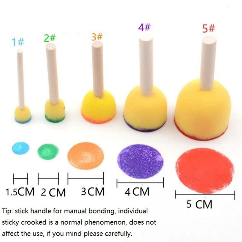 20PCS/bag Handmade Ceramic Sponge Rod Water Absorbing Coloring Sponge New Paint Crafts Sponge