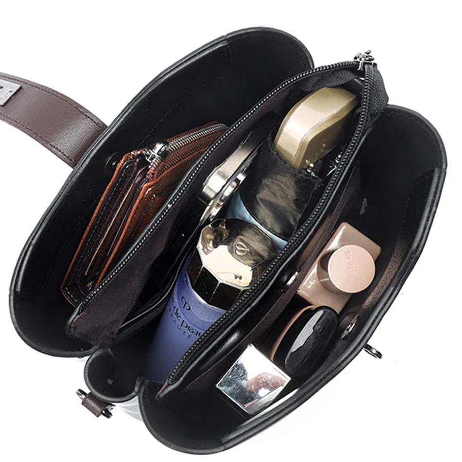 Luxusní kožené kabelky pro ženy 3vrstvé crossbody kabelky vysoce kvalitní messenger tašky tašky přes rameno