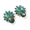 Rhinestone Flower Stud Earrings: Trendy Exaggerated Style, Versatile Luxury Fashion Ear Accessories