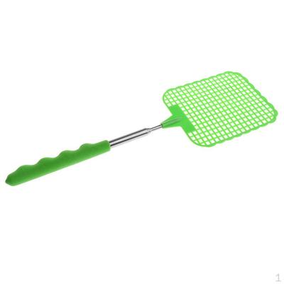 Extendable Fly Swatter Flexible Manual Swat with Durable Stainless Steel Telescopic Handle,
