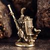 Vintage Brass Spartan Warrior Statue Twelve Types of Rome Soldier Models Figurine Game Props Desktop Ornaments Home Craft Decor