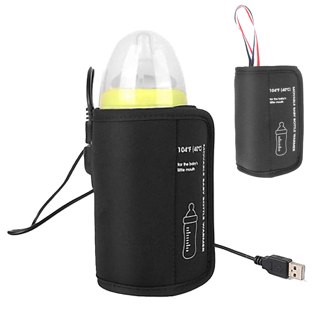 

shttown Baby Bottle Warmer, Insulated, Easy to Wrap, USB Charging, Lightweight, 5V2A Input, Portable